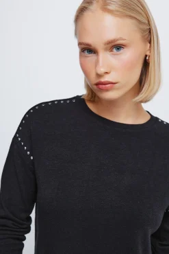 Springfield T-Shirts-T-shirt com corte malha preto