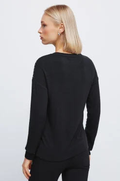 Springfield T-Shirts-T-shirt com corte malha preto