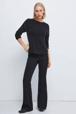 Springfield T-Shirts-T-shirt com corte malha preto