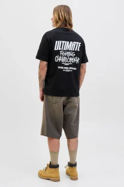 Jack & Jones T-Shirts-T-shirt com estampa nas costas preto