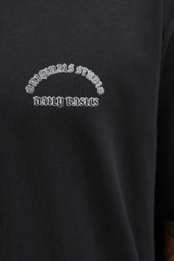 Jack & Jones T-Shirts-T-shirt com estampa traseira preto