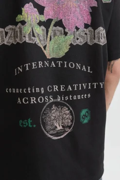 Jack & Jones T-Shirts-T-shirt com estampa traseira preto