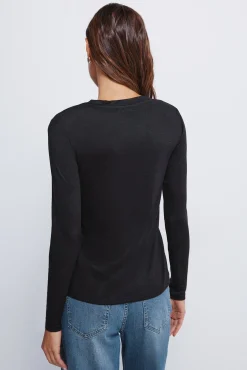 Springfield T-Shirts-T-shirt com gola preto