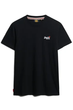 Superdry T-Shirts-T-shirt com logo da preto
