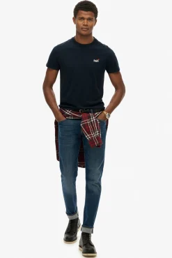 Superdry T-Shirts-T-shirt com logo da azul