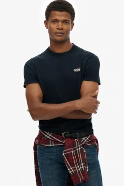 Superdry T-Shirts-T-shirt com logo da azul