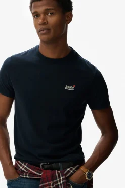 Superdry T-Shirts-T-shirt com logo da azul