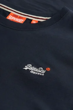 Superdry T-Shirts-T-shirt com logo da azul