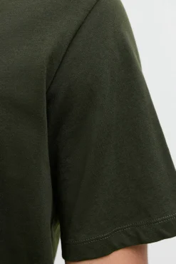 Jack & Jones PLUS T-Shirts-T-shirt com logo frontal verde