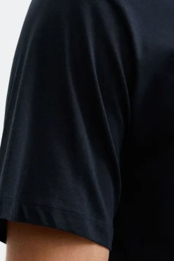 Jack & Jones PLUS T-Shirts-T-shirt com logo frontal azul