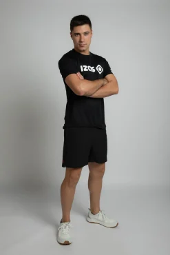 Izas T-Shirts-T-shirt com logo grande de Laredo preto