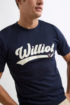 Williot T-Shirts-T-shirt com logo vintage Azul