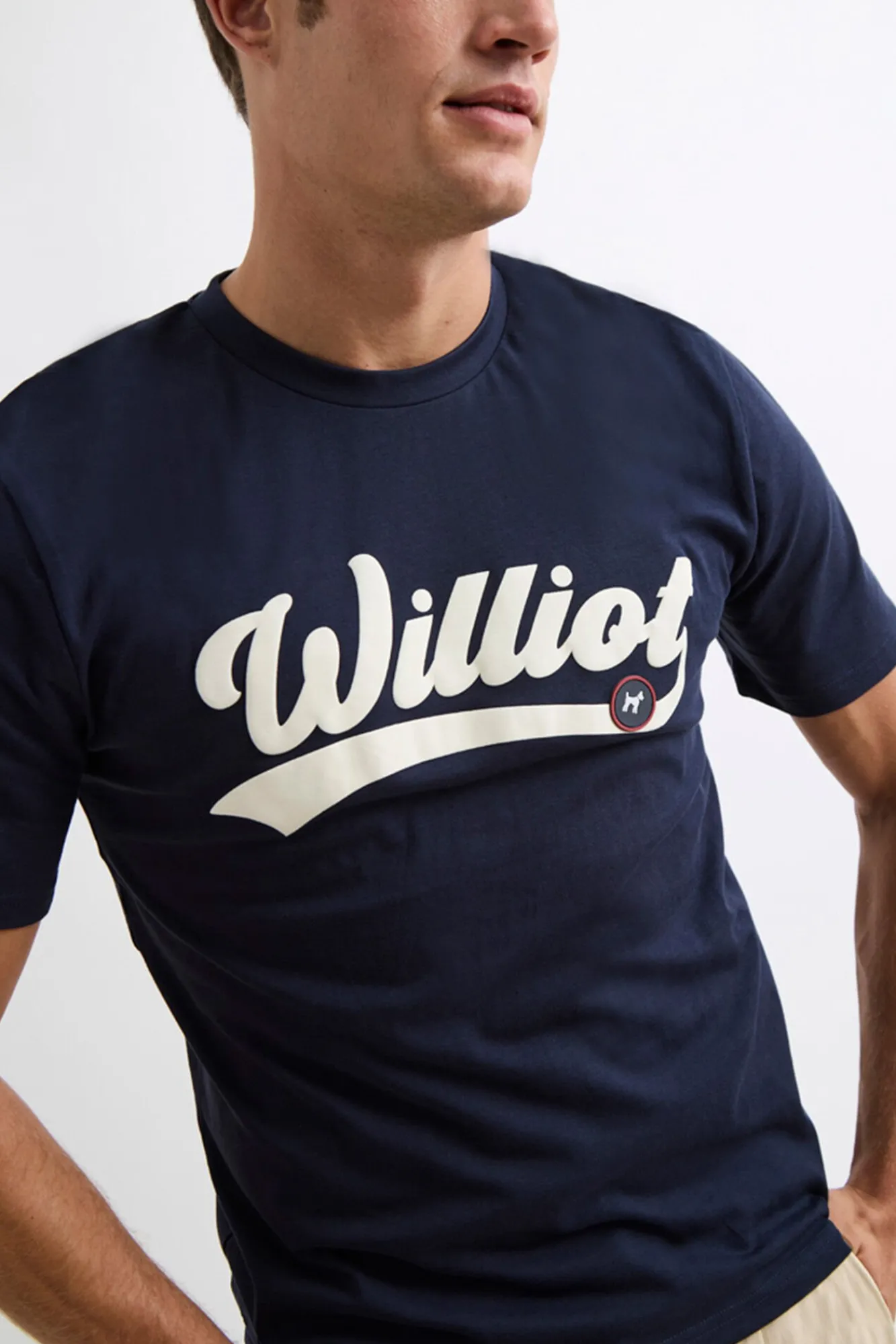 Williot T-Shirts-T-shirt com logo vintage Azul