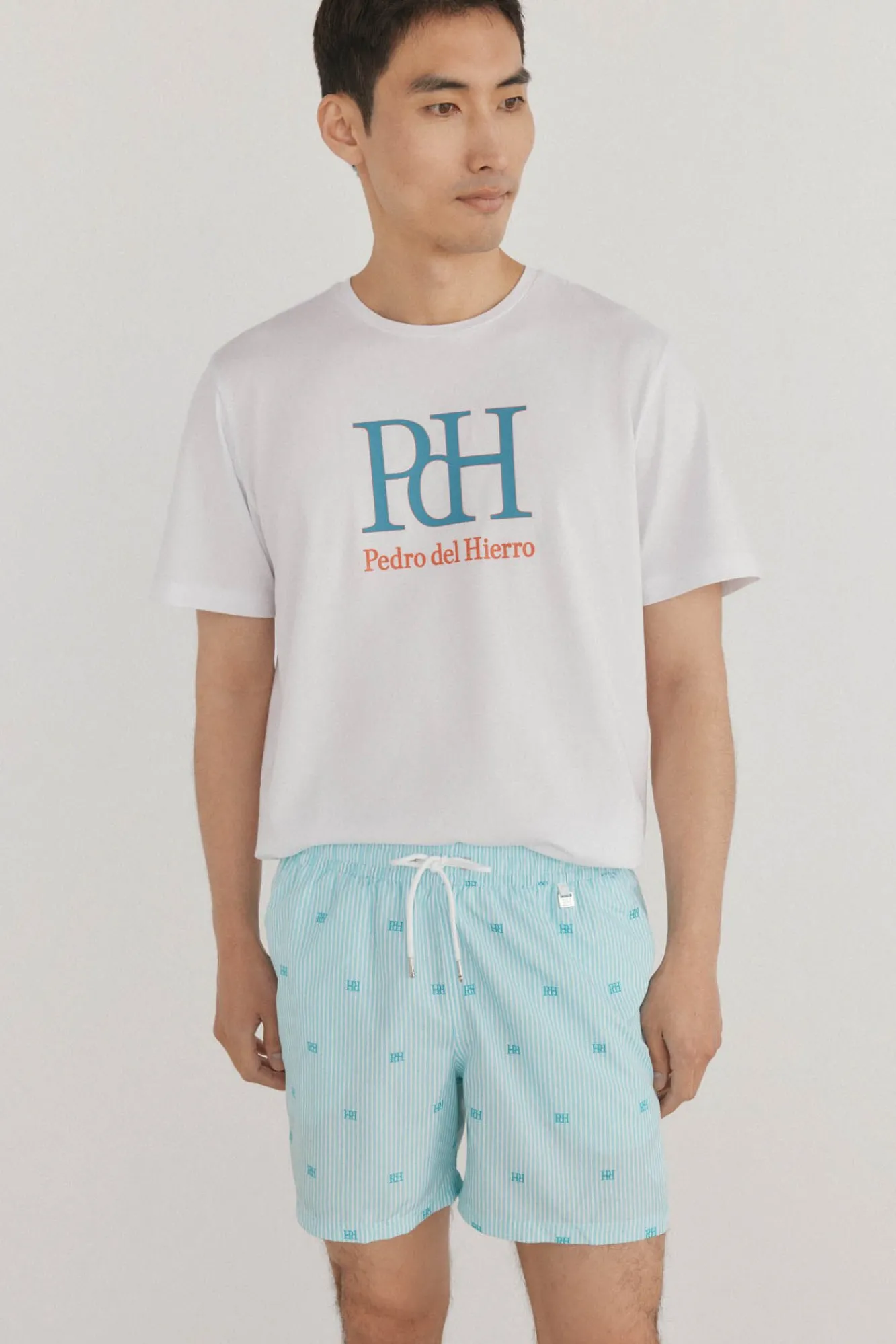 Pedro del Hierro T-Shirts-T-shirt com logotipo Branco