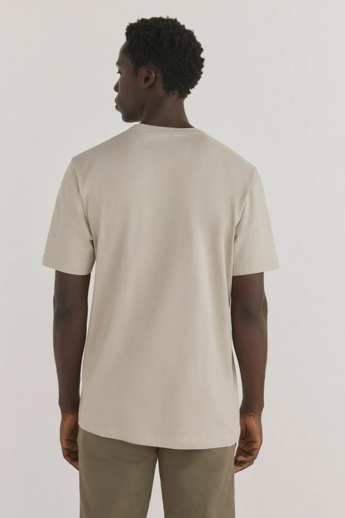 Pedro del Hierro T-Shirts-T-shirt com logotipo Beige