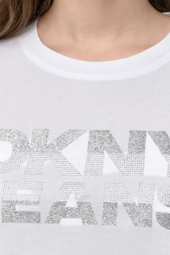 DKNY T-Shirts-T-shirt com o logo da branco