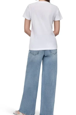 DKNY T-Shirts-T-shirt com o logo da branco