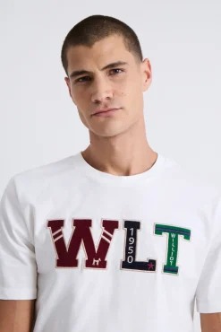Williot T-Shirts-T-shirt com o logo da WLT Branco