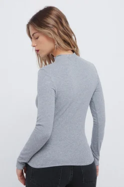 Springfield T-Shirts-T-shirt com strass cinzento