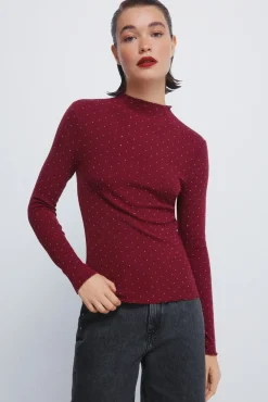 Springfield T-Shirts-T-shirt com strass vermelho