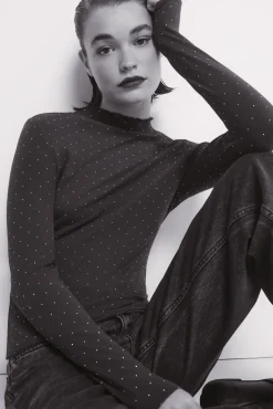 Springfield T-Shirts-T-shirt com strass vermelho