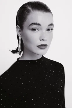 Springfield T-Shirts-T-shirt com strass preto