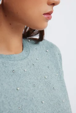 Springfield T-Shirts-T-shirt com tachas posicionadas verde