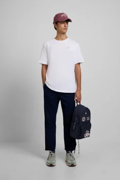 Silbon T-Shirts-T-shirt círculo étnico Branco