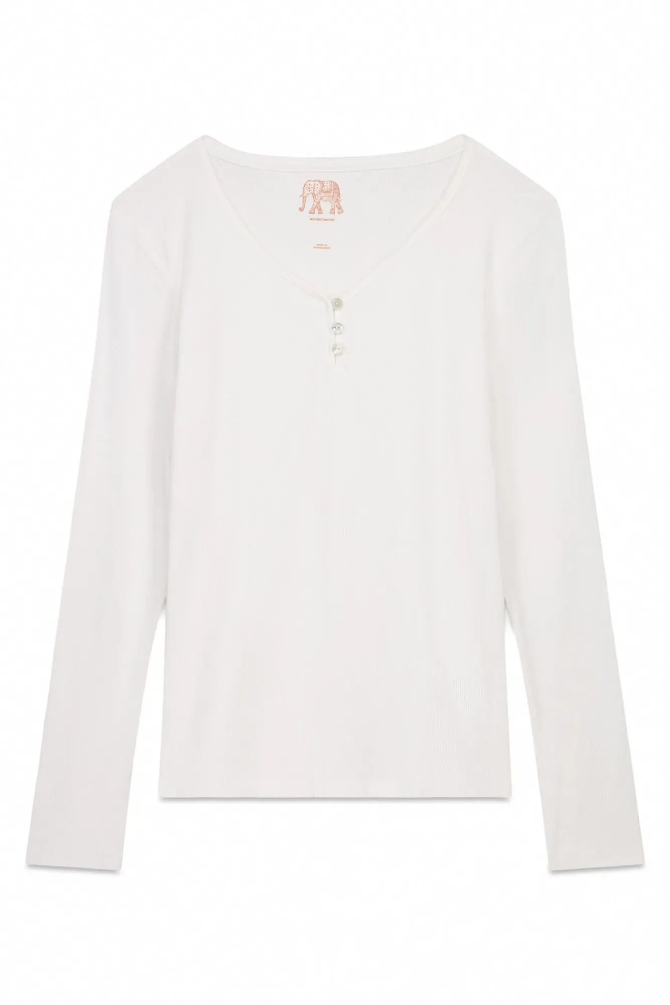 Women'secret T-Shirts-T-shirt de algodão tipo padeiro branco