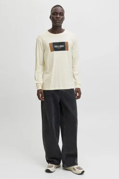 Jack & Jones T-Shirts-T-shirt de corte regular bege