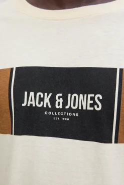 Jack & Jones T-Shirts-T-shirt de corte regular bege