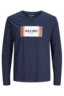 Jack & Jones T-Shirts-T-shirt de corte regular azul