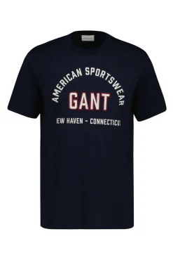 Gant T-Shirts-T-shirt de corte regular Azul