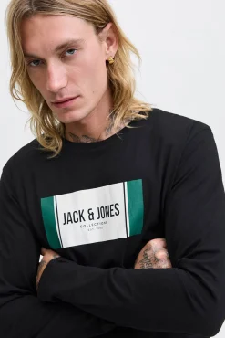 Jack & Jones T-Shirts-T-shirt de corte regular preto