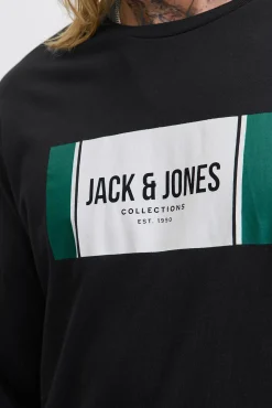 Jack & Jones T-Shirts-T-shirt de corte regular preto