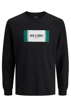Jack & Jones T-Shirts-T-shirt de corte regular preto