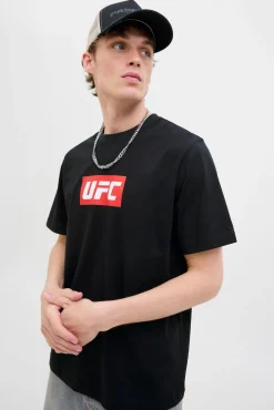 Jack & Jones T-Shirts-T-shirt de corte regular preto