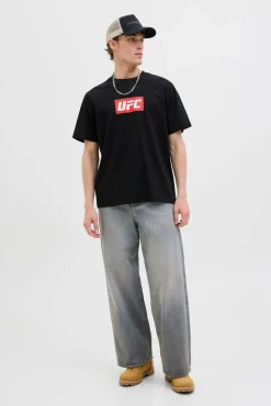 Jack & Jones T-Shirts-T-shirt de corte regular preto