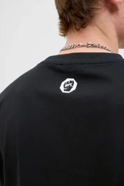 Jack & Jones T-Shirts-T-shirt de corte regular preto