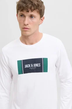 Jack & Jones T-Shirts-T-shirt de corte regular branco