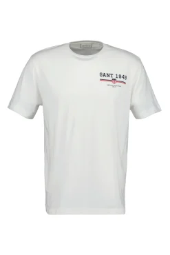 Gant T-Shirts-T-shirt de Branco