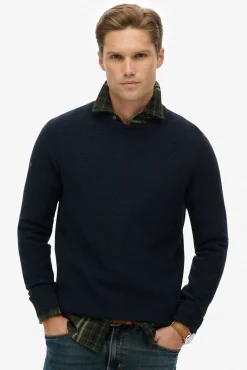 Superdry Camisolas-T-shirt de gola redonda azul