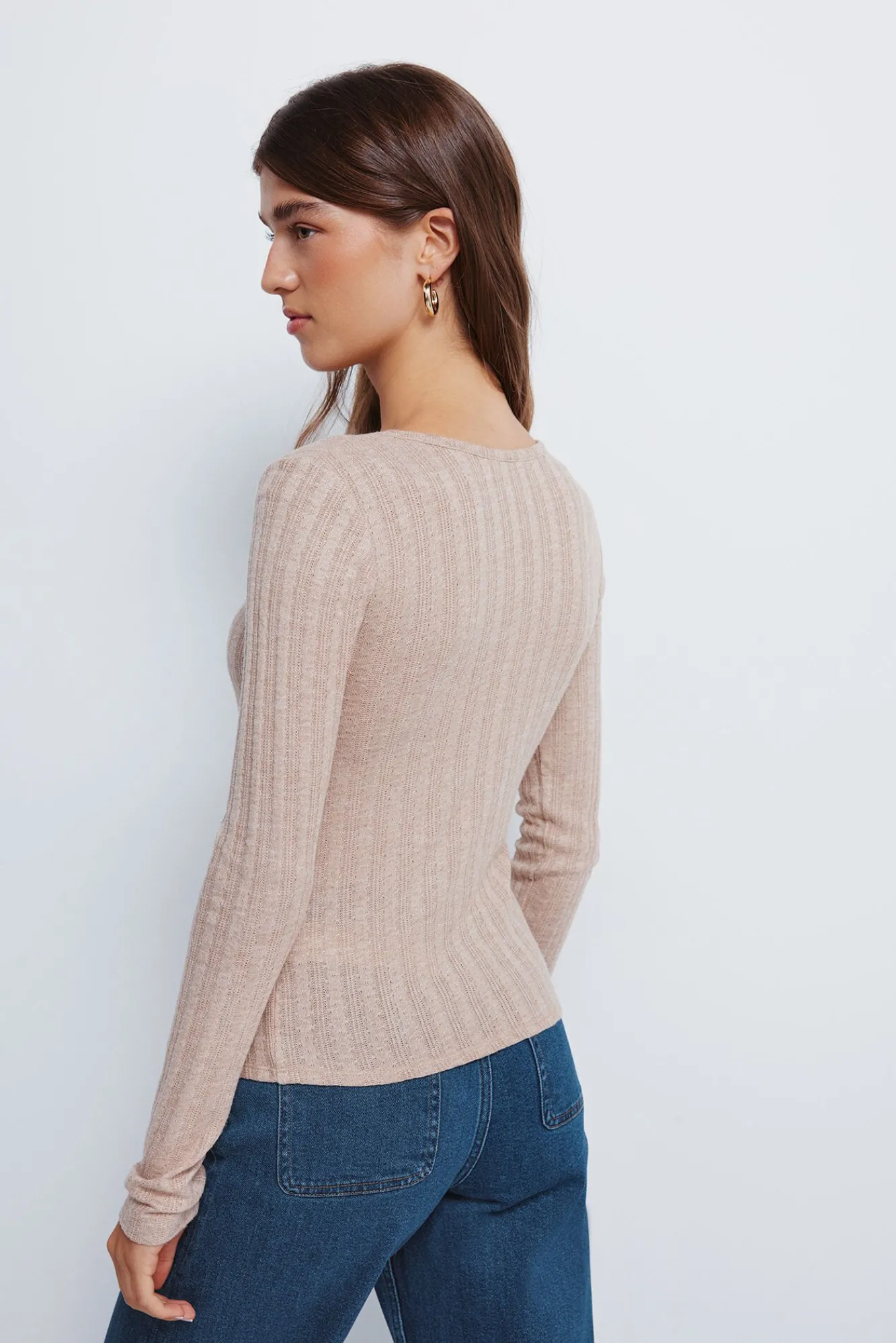 Springfield T-Shirts-T-shirt de malha com corte Baker cru