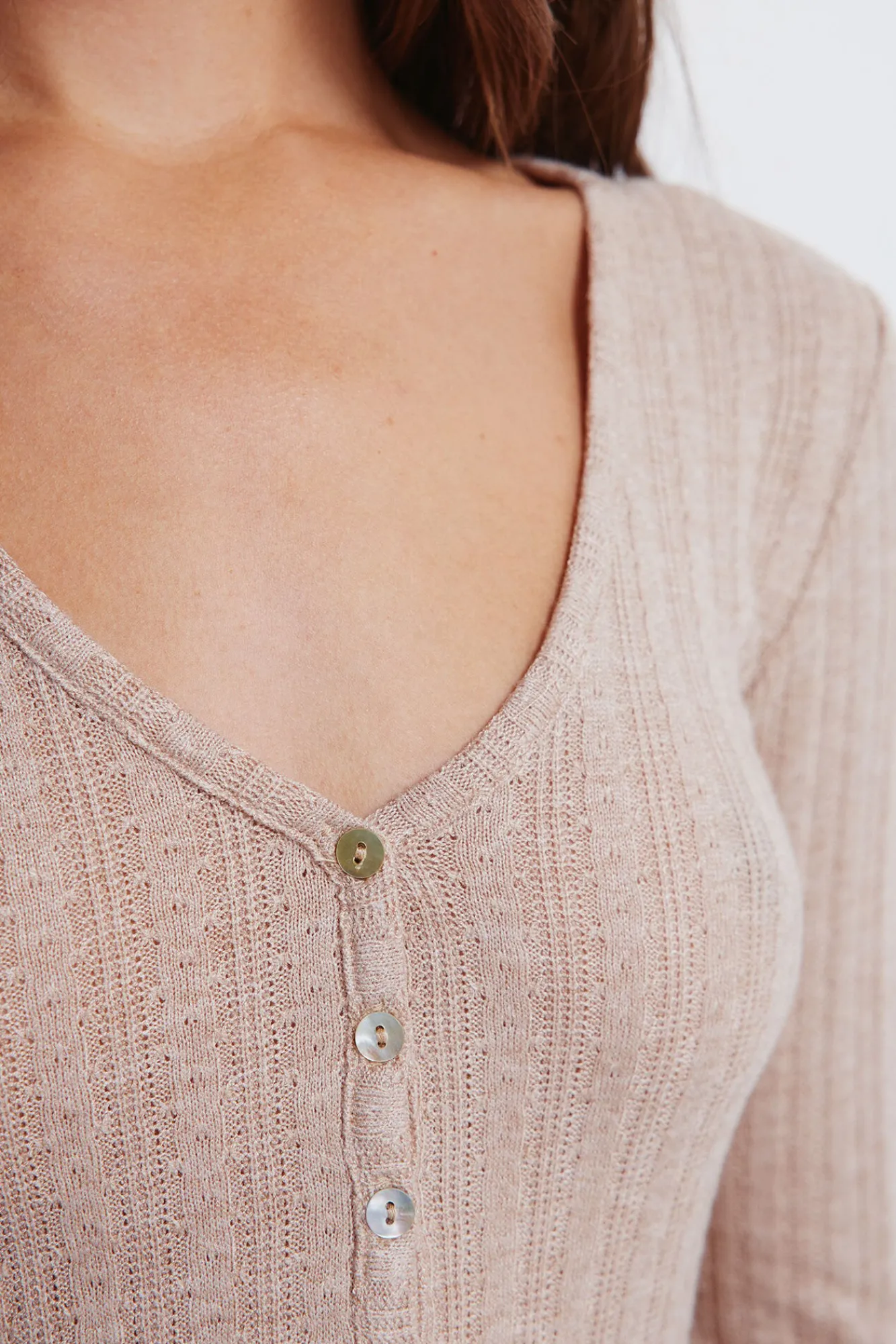 Springfield T-Shirts-T-shirt de malha com corte Baker cru