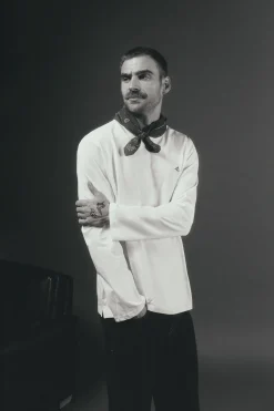 OOTO T-Shirts-T-shirt de manga comprida Branco