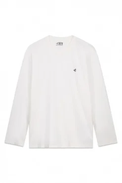 OOTO T-Shirts-T-shirt de manga comprida Branco