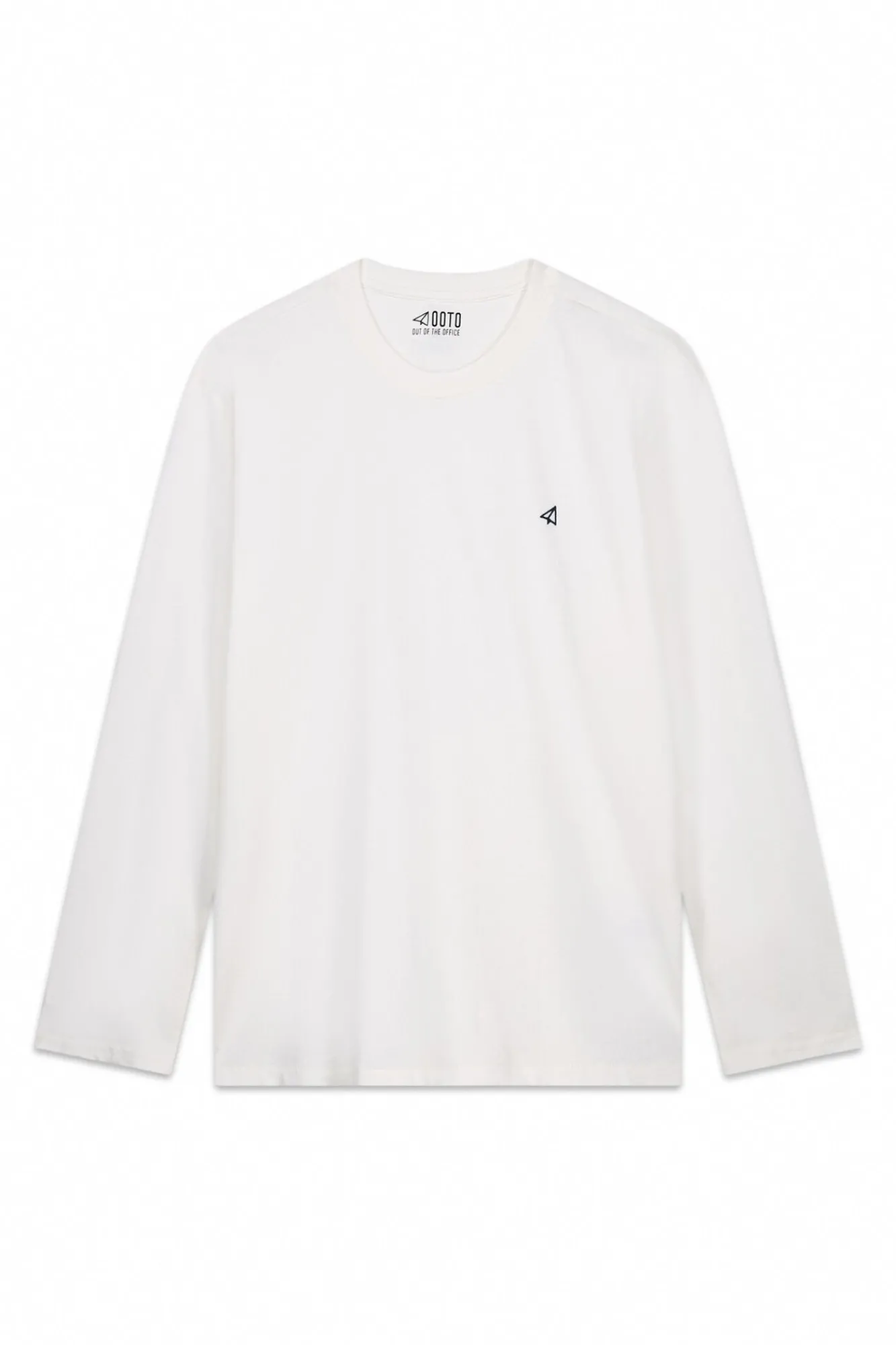 OOTO T-Shirts-T-shirt de manga comprida Branco