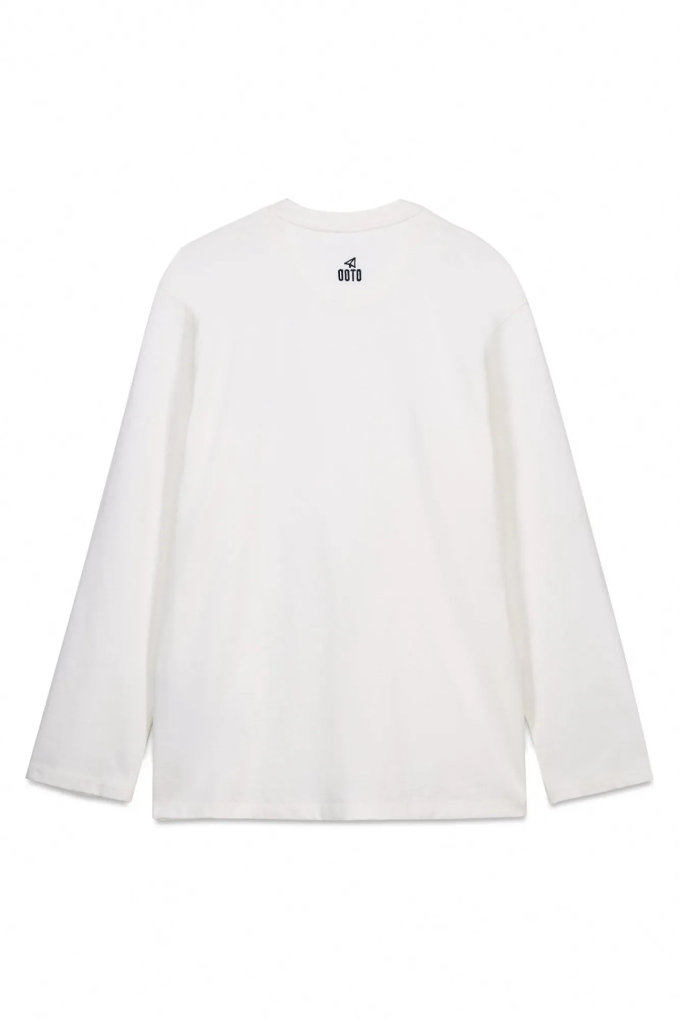 OOTO T-Shirts-T-shirt de manga comprida Branco