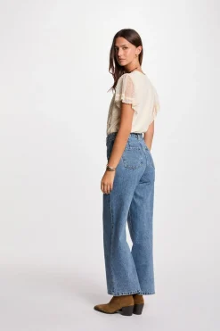 Morgan T-Shirts-T-shirt de manga curta Ecru