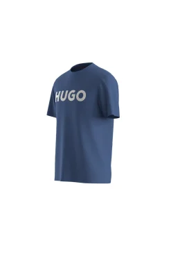 HUGO T-Shirts-T-shirt de manga curta Azul
